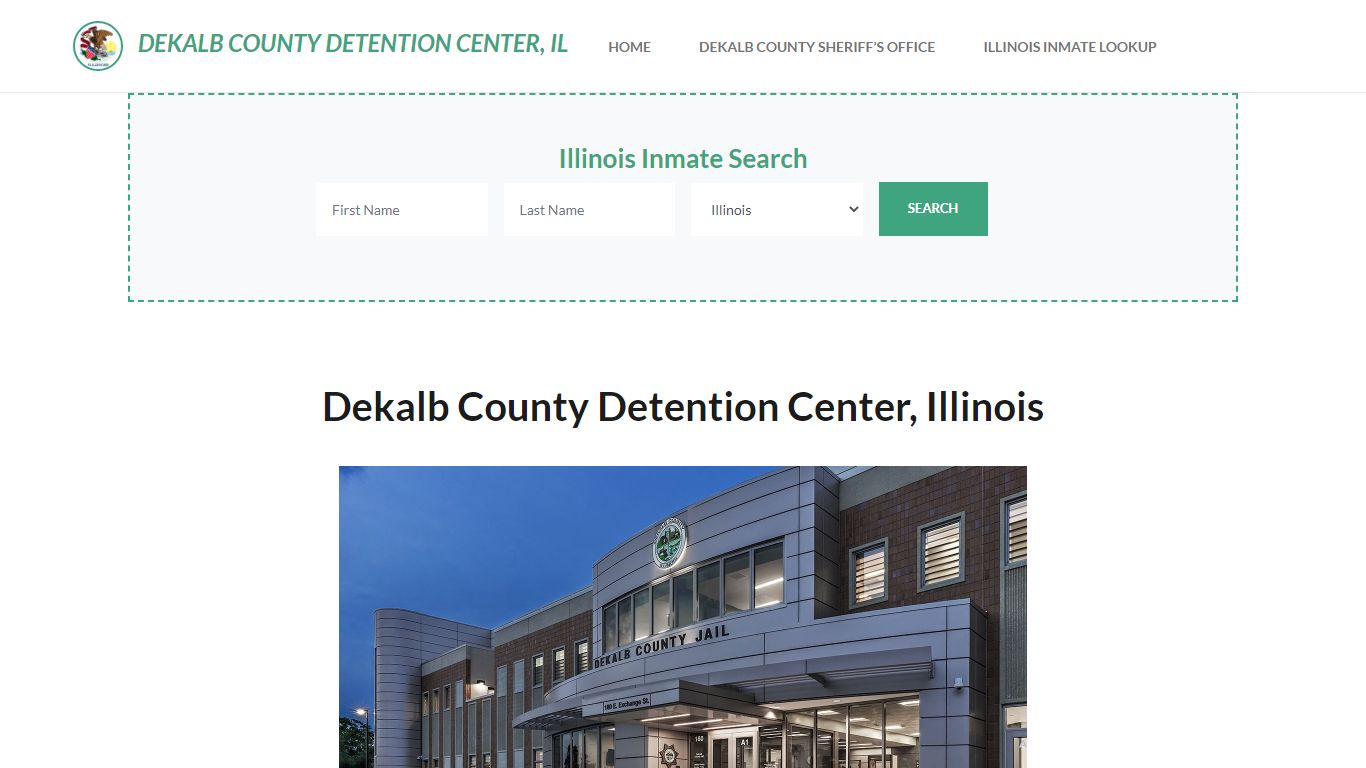 Dekalb County Detention Center, IL Inmate Roster, Offender Search